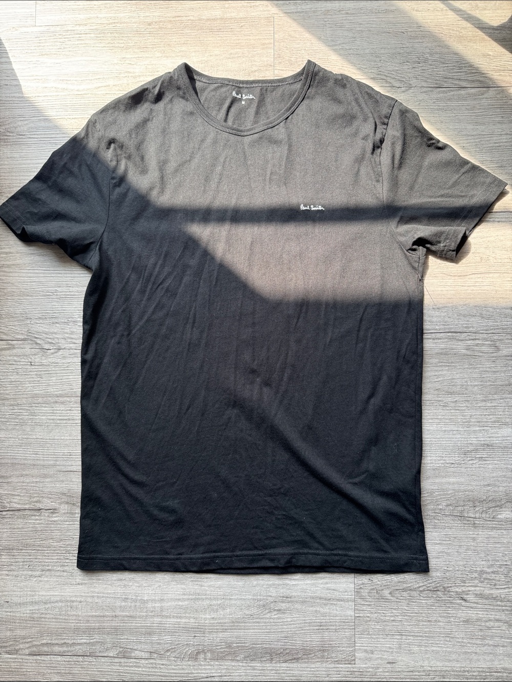 Paul Smith Black Short Sleeve Crew Neck T-Shirt with Small Logo. Slim fit